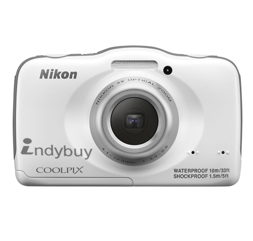 Nikon 13.2 MP Point and Shoot Camera (White) with 4GB Card